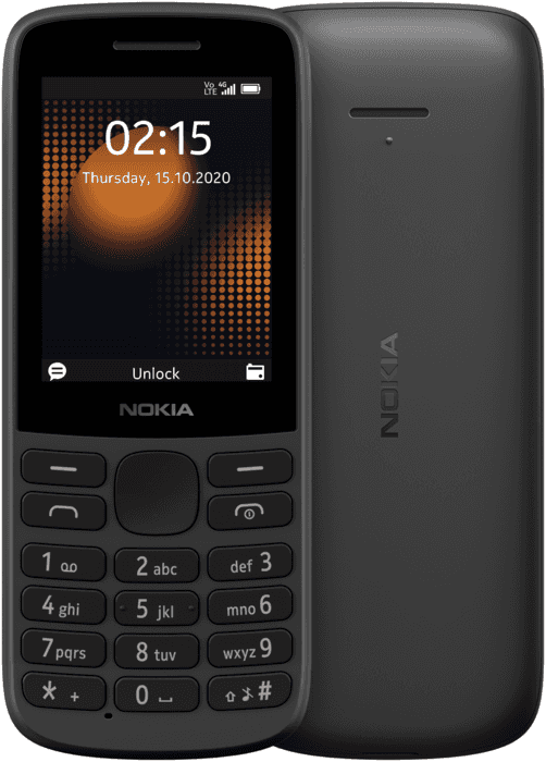 Телефон Nokia 215 LTE TA-1272 DS чёрный