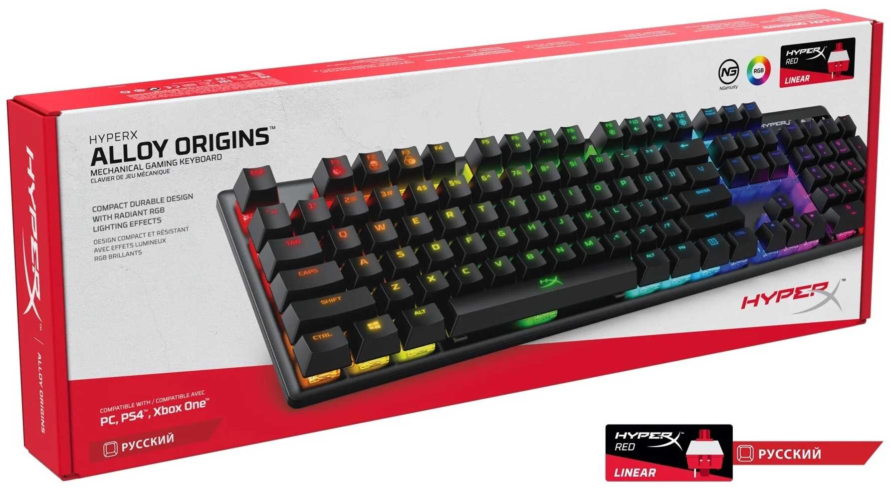 Игровая клавиатура HyperX Alloy Origins (Красные свитчи)