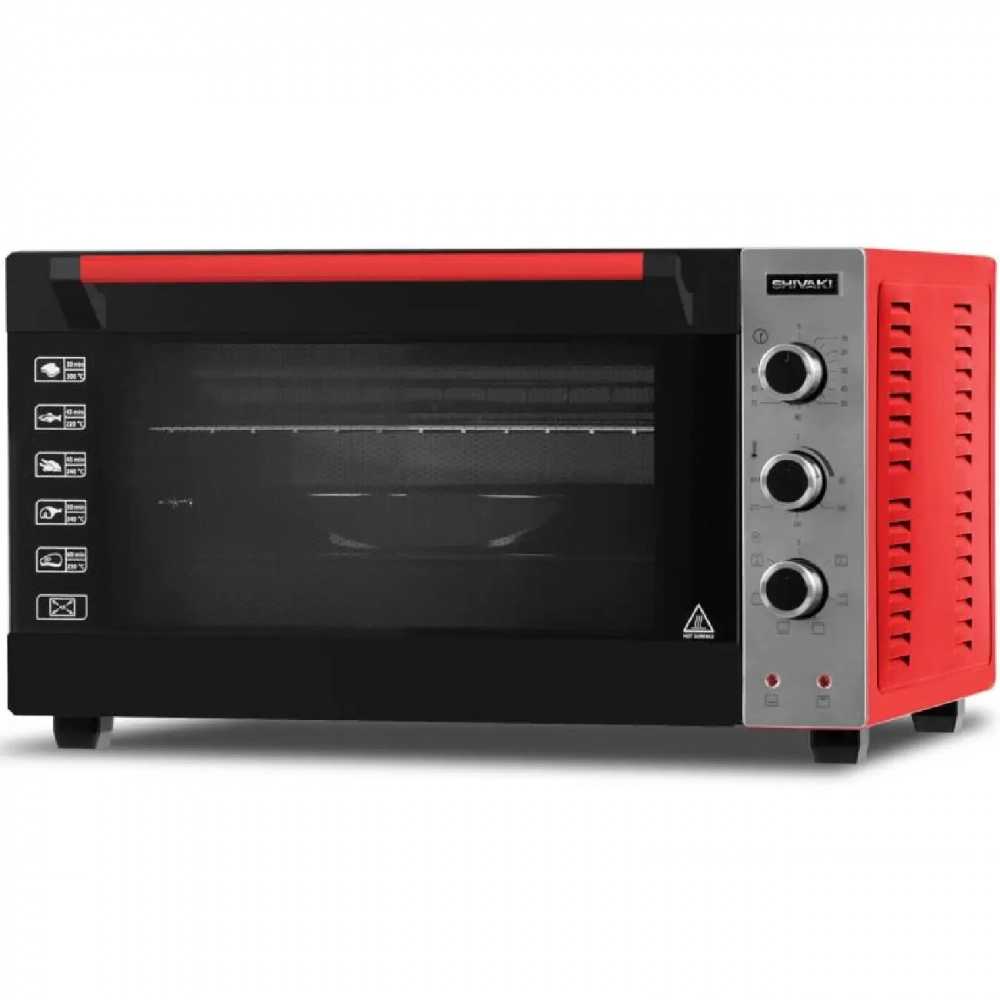 Mini pech Shivaki 4218L INX/qora/qizil