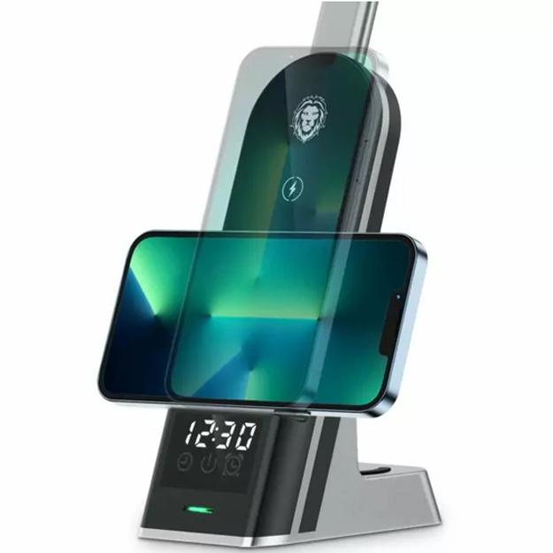Настольная лампа с беспроводной зарядкой Green Lion 7in1
