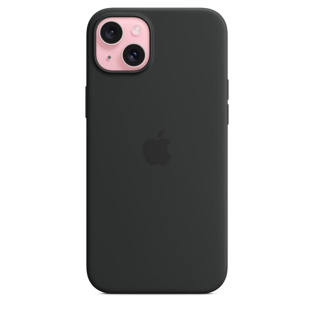 Оригинальный чехол Apple для iPhone 15 Plus Silicone Case with MagSafe MT103ZM/A black