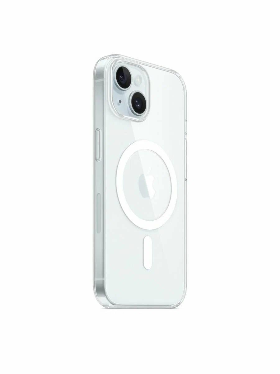 Оригинальный чехол Apple для iPhone 15 Clear Case with MagSafe MT203ZM/A прозрачный