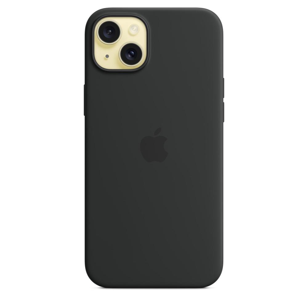 Оригинальный чехол Apple для iPhone 15 Plus Silicone Case with MagSafe MT103ZM/A black