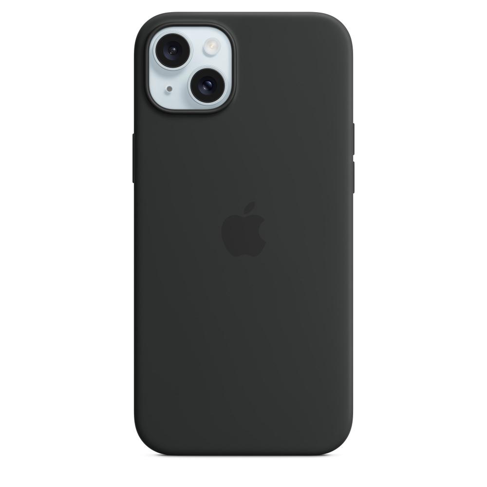 Оригинальный чехол Apple для iPhone 15 Plus Silicone Case with MagSafe MT103ZM/A black