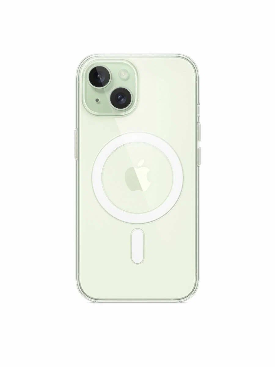 Оригинальный чехол Apple для iPhone 15 Clear Case with MagSafe MT203ZM/A прозрачный