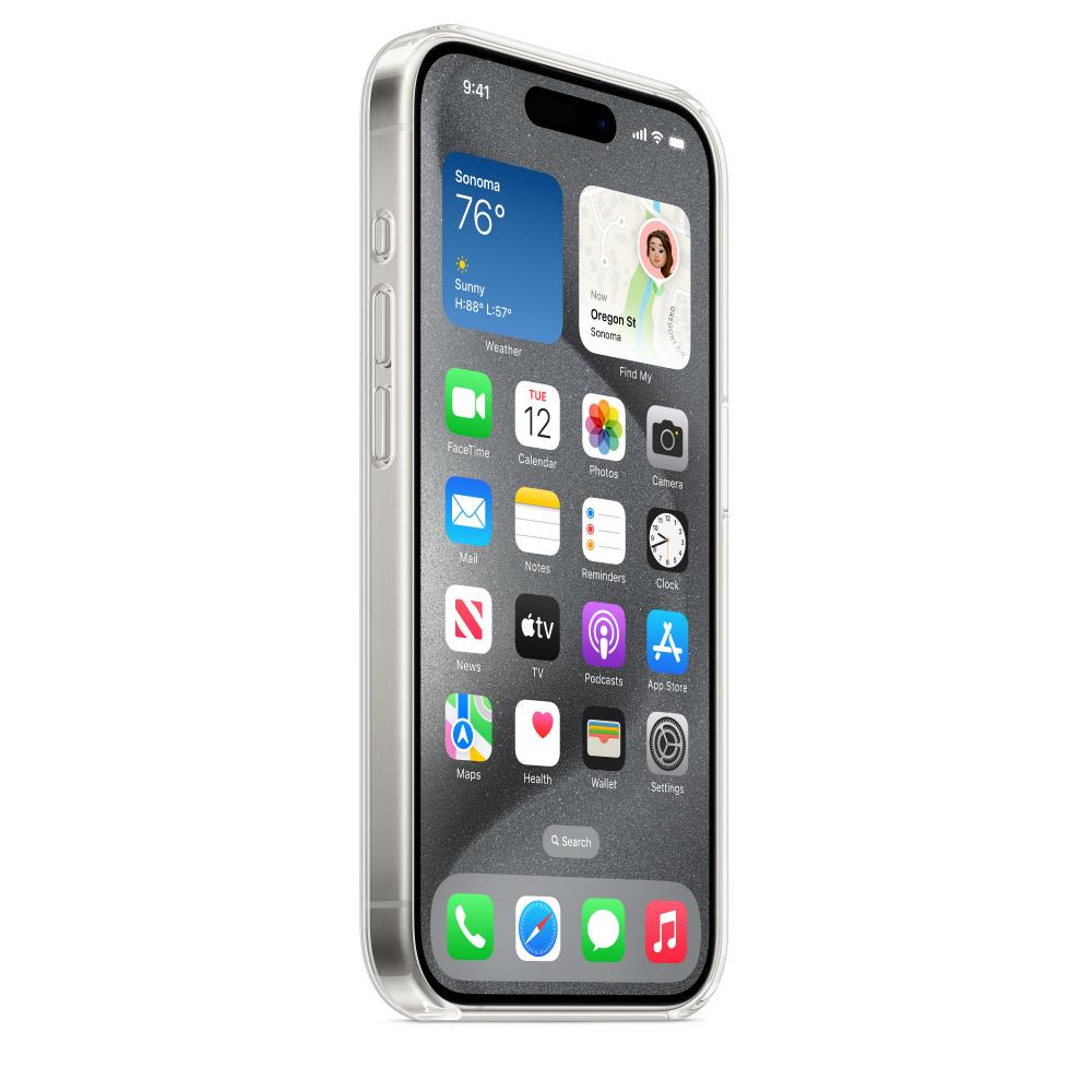 Оригинальный чехол Apple для iPhone 15 Pro Clear Case with MagSafe MT223ZM/A прозачный