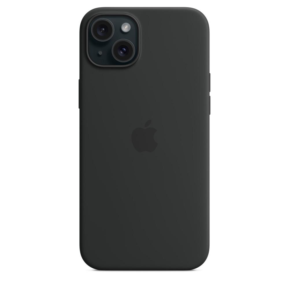Оригинальный чехол Apple для iPhone 15 Plus Silicone Case with MagSafe MT103ZM/A black