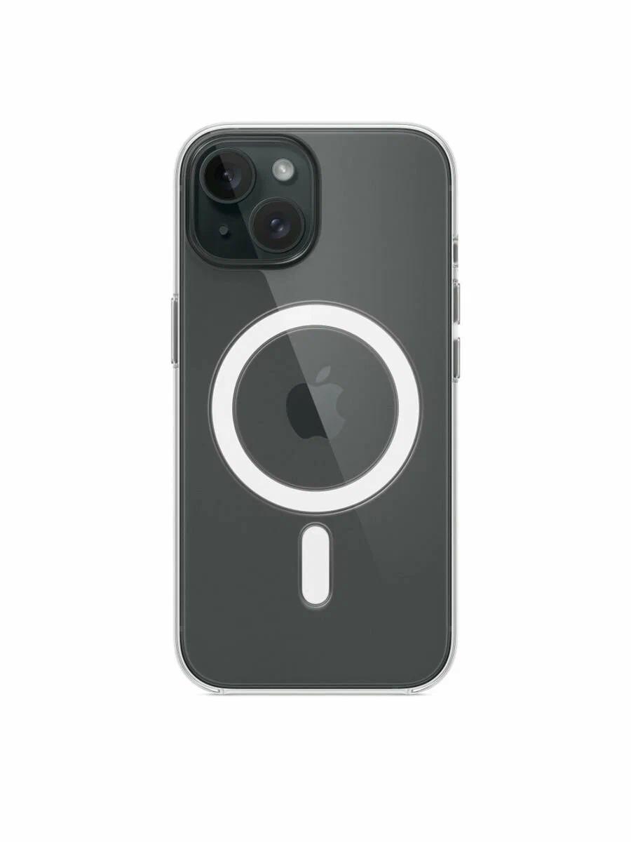 Оригинальный чехол Apple для iPhone 15 Clear Case with MagSafe MT203ZM/A прозрачный