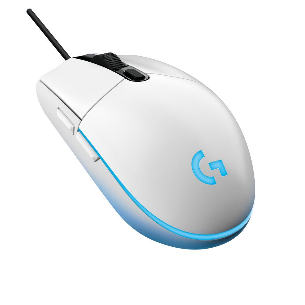 Игровая мышь LOGITECH G102 LIGHTSYNC (Белая)