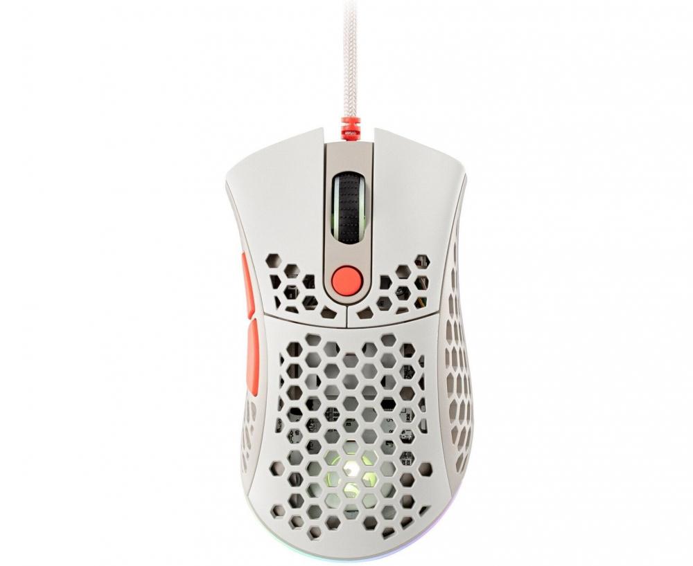Sichqoncha o'yin uchun simsiz 2E GAMING Mouse HyperSpeed Lite WL, RGB Retro oq