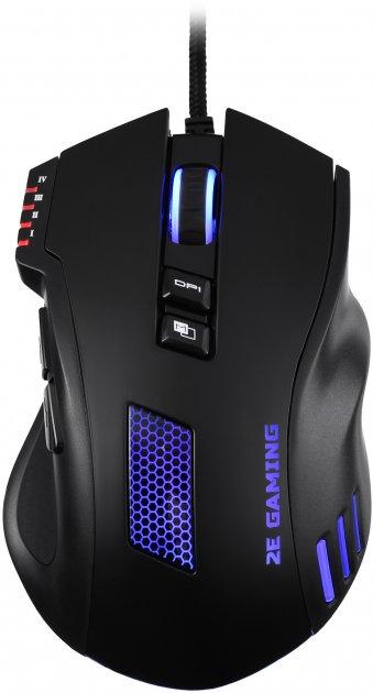 Sichqoncha o'yin uchun 2E GAMING MG320 RGB USB qora