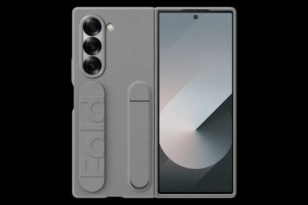 Оригинальный чехол Silicone Case для Galaxy Z Fold 6 (серый)