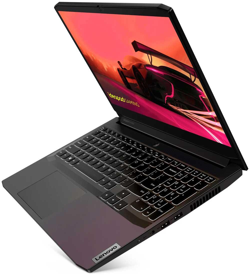 Ноутбук Lenovo IdeaPad Gaming 3 RYZEN 7 5800H DDR 16GB 512GB M2 SSD RTX3060 6GB 15.6 FHD 120Hz Black