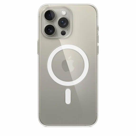 Оригинальный чехол Apple для iPhone 15 Pro Max Clear Case with MagSafe MT233ZM/A прозрачный