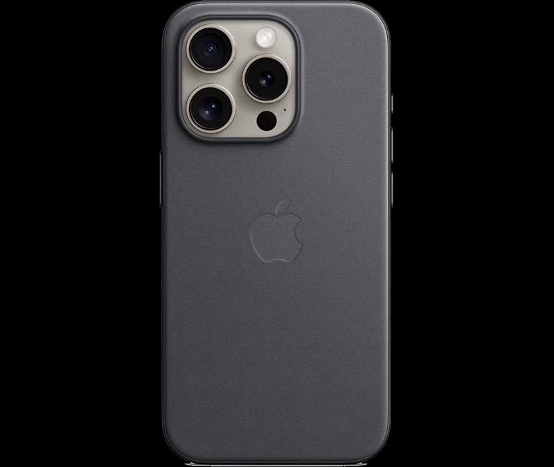 Оригинальный чехол Apple для iPhone 15 Pro FineWoven Case with MagSafe MT4H3ZM/A black