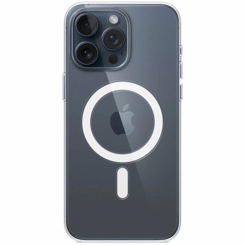 Оригинальный чехол Apple для iPhone 15 Pro Max Clear Case with MagSafe MT233ZM/A прозрачный