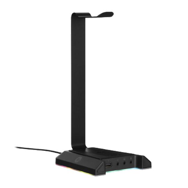 Подставка 3в1 для игровых наушников (пластиковая) 2E GAMING GST320 Headset Stand 3in1 RGB 7.1 USB Bl