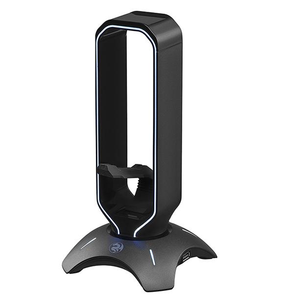 Подставка 3в1 для игровых наушников (пластиковая) 2E GAMING Headset Stand 3in1 RGB USB Black