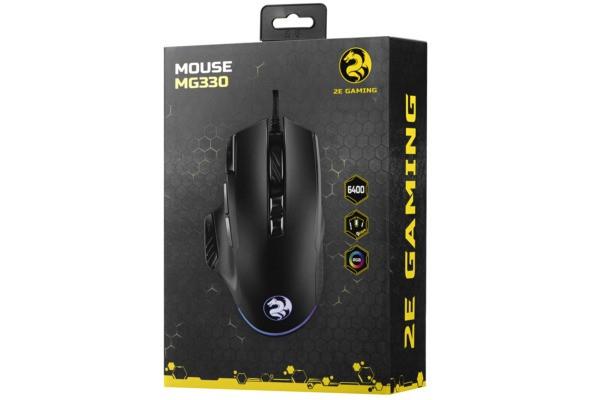 Мышь игровая проводная 2E GAMING MG330 RGB USB Black