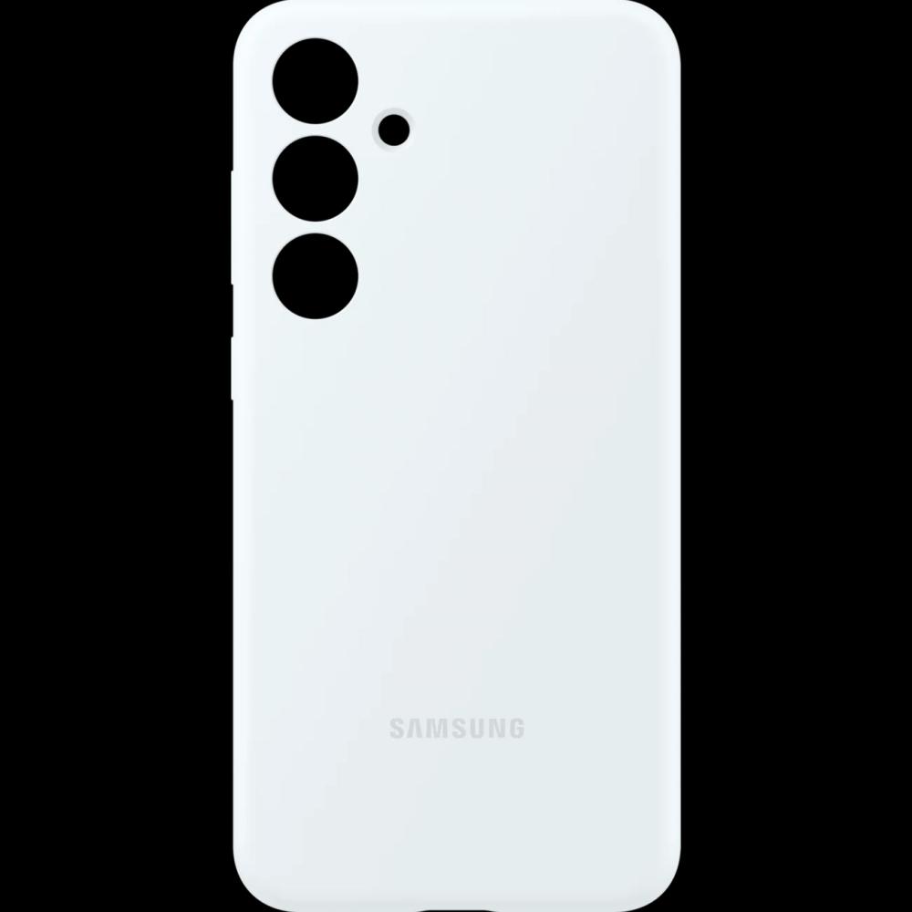 Оригинальный чехол Silicone Case для Galaxy S24+ (белый)