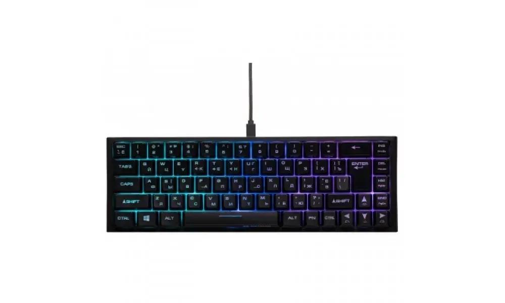 Клавиатура 2E GAMING KG350 RGB 68key USB Black UKR