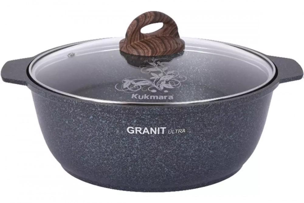Кастрюля-жаровня Kukmara 4л Granit Ultra blue