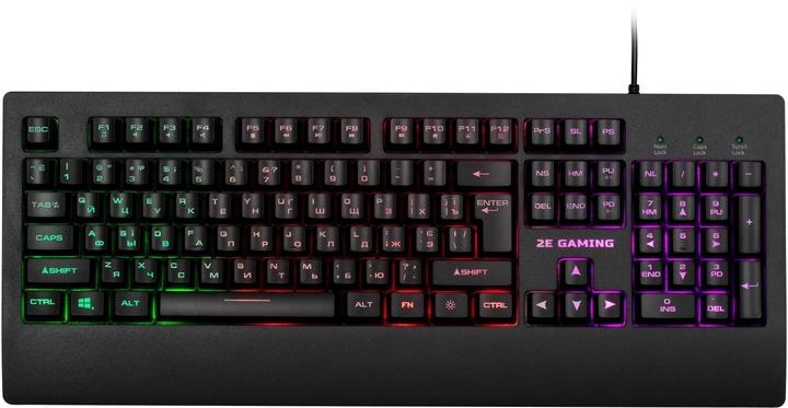 Klaviatura o'yin uchun simli 2E GAMING KG330 LED USB qora Ukr