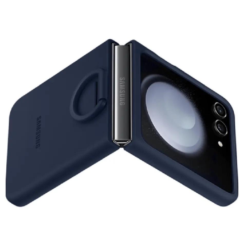 Оригинальный чехол чехол Z ring для Galaxy Flip 5 EF-PF731TNEGRU (тёмно синий)