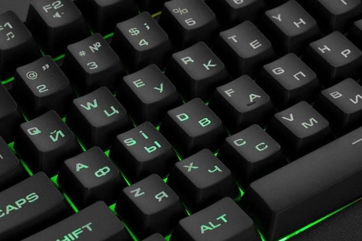 Klaviatura o'yin uchun simli 2E GAMING KG330 LED USB qora Ukr