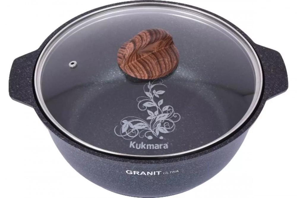 Кастрюля-жаровня Kukmara 4л Granit Ultra blue