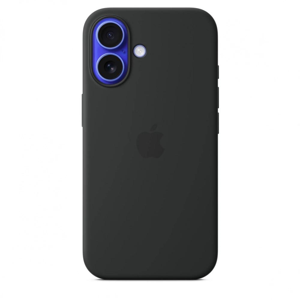 Оригинальный чехол для Iphone 16 Silicone Case with MagSafe (черный)