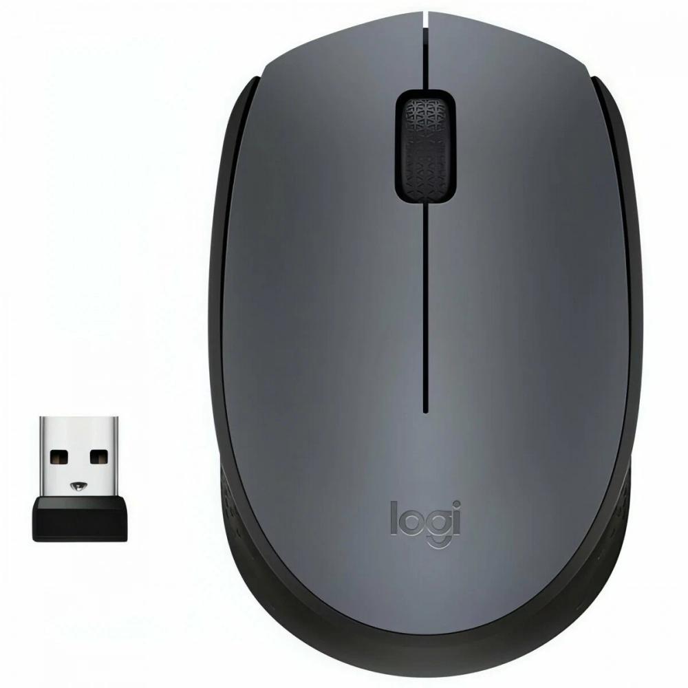 Мышь беспроводная USB Logitech M170 (Черная)