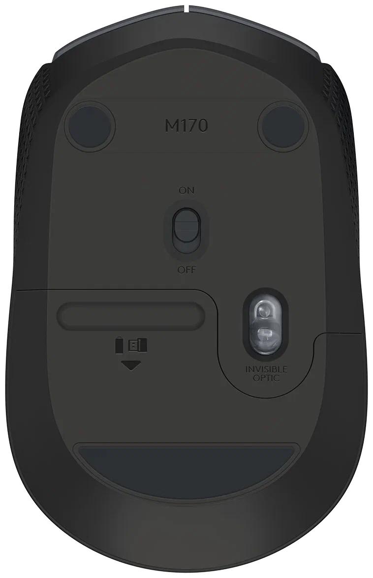 Мышь беспроводная USB Logitech M170 (Черная)