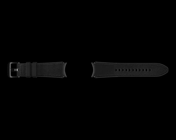 Кожаный ремешок Hybrid Leather Watch4 S/L черный (ET-SHR88SBEGRU)