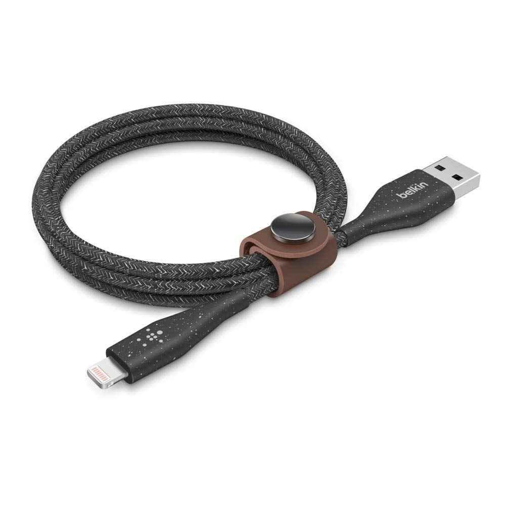 Quvvatlash kabeli Belkin Duratek Plus Lighting (F8J236bt04-BLK)