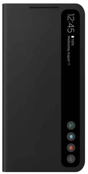 G'ilof Smart Clear View Cover S21 FE qora (EF-ZG990CBEGRU)