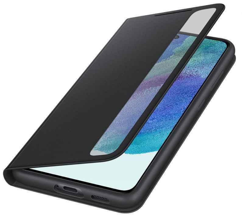 G'ilof Smart Clear View Cover S21 FE qora (EF-ZG990CBEGRU)