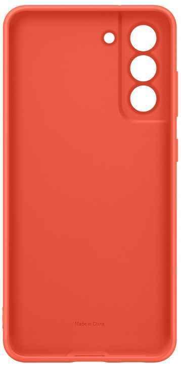 Оригинальный чехол Silicone Cover для Galaxy S21 FE (коралловый)