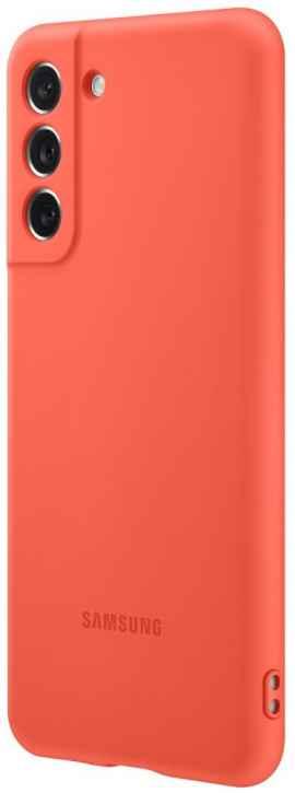 Оригинальный чехол Silicone Cover для Galaxy S21 FE (коралловый)