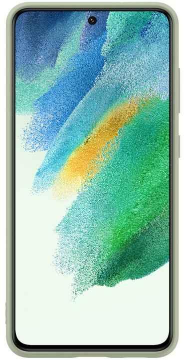 Чехол Silicone Cover S21 FE оливковый (EF-PG990TMEGRU)