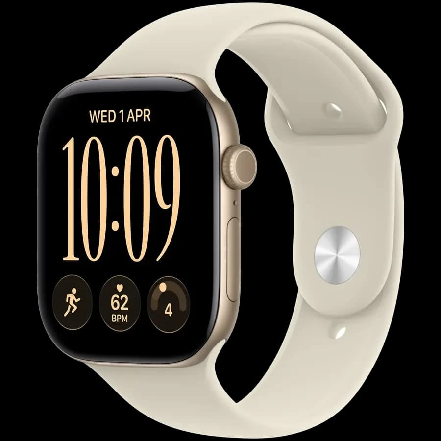 Умные часы Apple Watch Series 12 GPS 42mm Light Gold Aluminium Case with Sand Sport Band