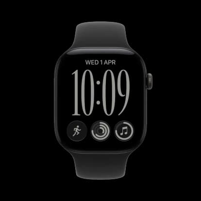 Умные часы Apple Watch Series 12 GPS 42mm Black Aluminium Case with Black Sport Band