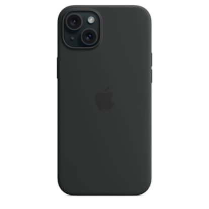 Оригинальный чехол Apple для iPhone 15 Plus Silicone Case with MagSafe MT103ZM/A black