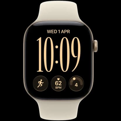 Умные часы Apple Watch Series 12 GPS 42mm Light Gold Aluminium Case with Sand Sport Band