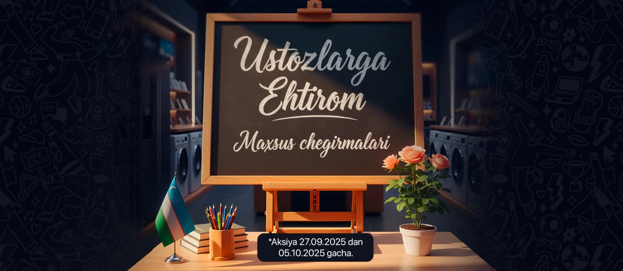 Ustoz va murabbiylar uchun maxsus aksiya!
