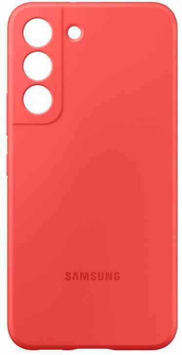 Чехол Silicone Cover Galaxy S22 (ярко-красный)
