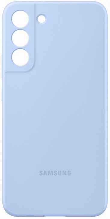 Оригинальный чехол Silicone Cover Galaxy S22+ арктический голубой