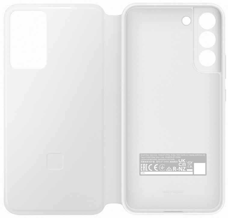 Чехол Smart Clear View Cover S22 Plus белый (EF-ZS906CWEGRU)