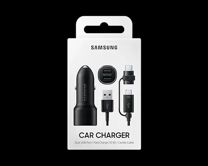Автомобильное зарядное устройство Samsung Car Charger Duo EP-L1100WBEGRU