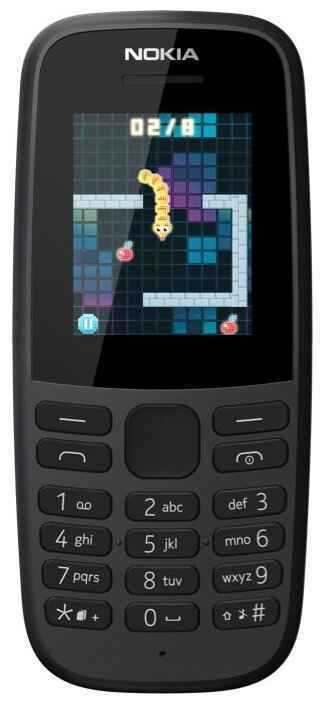 Телефон Nokia 105 TA-1203 SS чёрный